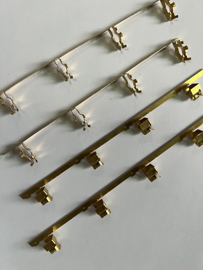 OEM servicio profesional de corte láser de chapa de metal piezas de estampado de resorte de cobre contacto de sujeción 1