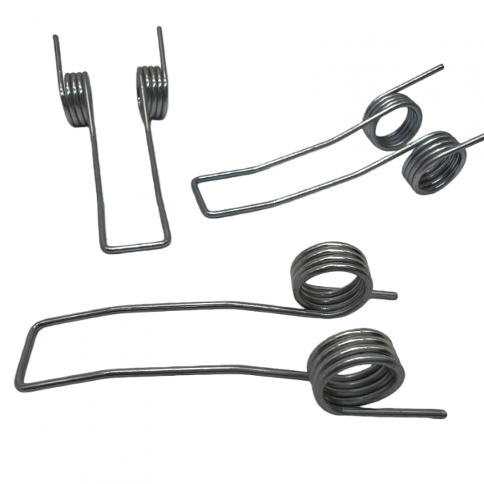 Single Torsion Spring with Formed Feet â High Torque Strength, Precision Winding, Durable Steel, Corrosion Resistant, Custom OEM Design